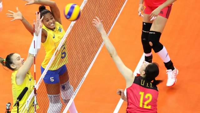 巴西女排队扫荡比赛，连续获得胜利